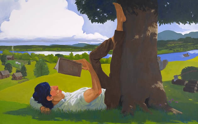 Abe Lincoln Reading by James Ransome