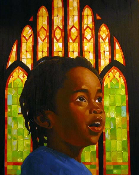 Girl Singer illustration by James Ransome